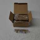 Mega Handles 15 Pack I Cabinet Pulls 5 Inch, Stainless Steel Cabinet Handle Pulls I Ideal for Kitchen Drawer, Cabinets, Door, Cupboard I Hardware for Cabinets - Hole Distance 3 Inch - Satin Brass (5.0 IN (15 Pack))