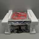 Baker's Friend 4-slice Panini Press Grill Cheese Sandwich Maker, Electric Grill Indoor with Temperature Setting, Opens 180 Degrees, Dual Non-stick Surfaces, 4-circle Silicone Mold, Reversible Plates