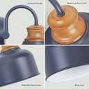 3-Light Vanity Light Fixture – Industrial Dark Blue Wall Sconce with Metal Shades, Ideal for Bathroom, Bedroom, Kitchen, Living Room, and Hallway
