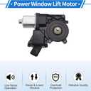 Front Left Power Window Regulator Lift Motor for Cadillac XTS 2013-2019 All Body Style No.742591 7 Pins Car Window Glass Lift Motor W/Auto Lift