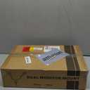 Dual Monitor Stand, Adjustable Monitor Desk Mount for 1732 Computer Screens, Full Motion VESA 75x75/100x100 with C-Clamp & Grommet Aluminum Base, Each Arm Holds 4.4 to 20 lbs AX09DB201