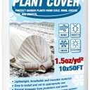 Gardzen 1.5 oz Plant Covers Freeze Protection, Reusable 10ft x 30ft Floating Row Covers, Thicker Frost Blankets for Outdoor Plants, Pests Protection, White