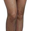 2 x Dreamgirl womens Plus Size Back Seam Fishnet Pantyhose (Black)