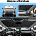 Windshield Sun Shade Fit for Toyota Rav4 2026 Sun Shade for Car Windshield Cover for Toyota Rav4 Accessories, 
33.46"L x 7.09"W