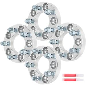 OCPTY 4 PCS 1" Wheel Spacers 5x4.5 to 5x110 Wheel Adapters 5x114.3 to 5x110 with 12x1.5 Studs fits for 1973-2021 for Honda Civic 1976-2021 for Honda for Accord 1992-2015 for Toyota for Camry