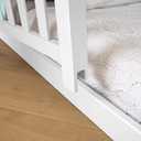 Max & Lily Safety Guard Rail, White, 7.5 inch x 15.25 inch x 1.75 inch