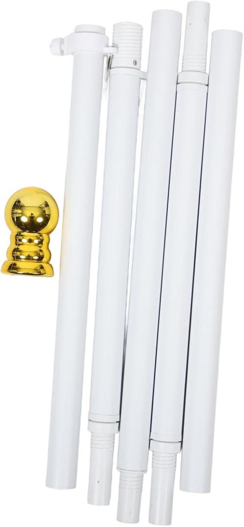 TINEASUR Metal Flag Pole Aluminum Alloy Flagpole Stand for Outdoor Use Flag Display Rack Rotating Feature for Wind-Driven Flapping