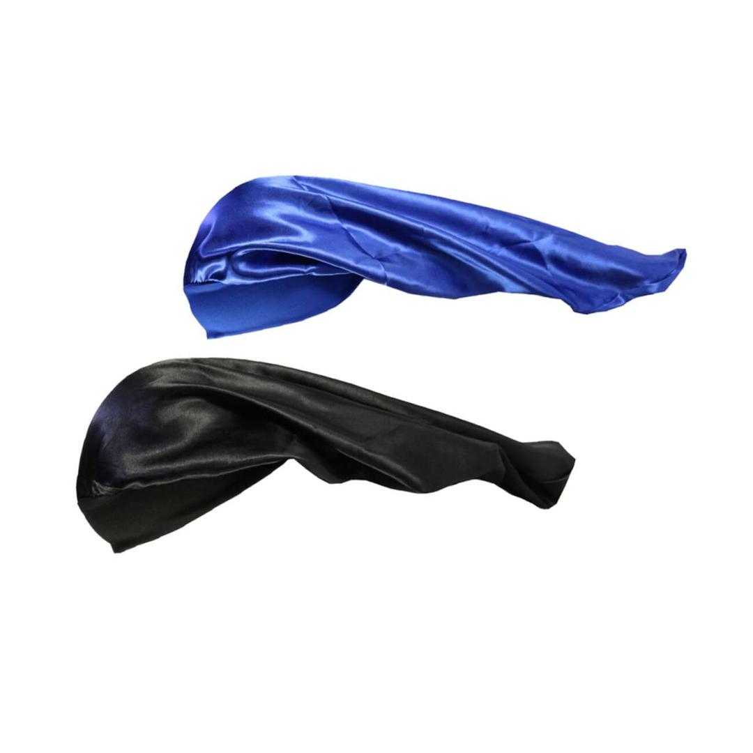 2pcs Elastic Night Sleep Hair Hat for Women Tube Protective Bonnet for Hair Care Comfortable Fit for Various Styles