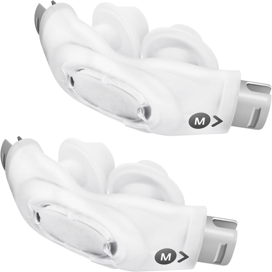 CLNRMA 2 Packs Replacement P30i Nasal Pillows Cushion for Airfit P30i Cpap Nasal Pillows Cushion Reusable & Comfortable and Soft (Medium)