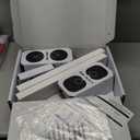 Sound Bass ERA100 Floor Stand, Twin (2pcs), Compatible with Sonos ERA 100, Sonos One or Play 1 Speakers, Accessories Included. Designed in The UK, Double, Pair (White)