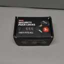 Vehiclex 2-Pack Heavy-Duty Puck Lock Set  Keyed Alike, Hidden Shackle Lock  Rust-Resistant Security for Trailers, Garages, Cargo Doors  Red