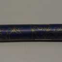 Froluya Dark Blue and Gold Vintage Floral Peel and Stick Wallpaper 17.7"x118.1" Dark Blue Floral Wallpaper Peel and Stick Removable Self Adhesive Wall Paper for Bathroom Bedroom Decorative Vinyl