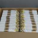 350PCS Clear Black Plastic Plates for 50 Guests, Disposable Dinnerware Set for Party and Graduation, Includes 100 Plastic Plates, 50 Pre Rolled Napkins with Gold Silverware, 50 Cups