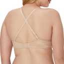 Maidenform Women's Push-up Bra with Dreamwire, No-Poke Underwire Push-up Bras for Women, Convertible, Demi Coverage, Sexy (34D, Beige)