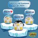 DNA Balls Penguin Stress Balls by YoYa Toys (3-Pack) - Stimulating, Calming Squishy Sensory and Fidget Toys for Kids and Adults - Ideal for Autism, ADHD, Fidgeting, and Breaking Bad Habits