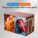 Bodaon 5-Pack Cooler Insulated Food Delivery Bag, Rideshare Delivery Bag, XXX-Large Thermal Bags for Catering/Hot Pizza, Travel/Camping Essentials/Picnic/Grocery Reusable Warmer Frozen, Gold