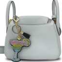 3 x Sparkling Keychains Bag Charms for Women Girls, Crystal Bling Rhinestone Key Ring Car Fob, Backpack Handbag Accessories