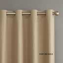 2 Story Long Window Floor to High Ceiling Drapes for Living Room Bedroom(2 Panels,Beige,52"x72")