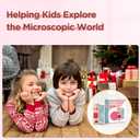 60x-120x Mini Pocket Microscope for Kids Adults, Portable Handheld Microscope, Miniscope Portable for Kids Little Scientist Students School Minilabsters Education