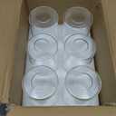 6-Pack Clear Glass Shade Replacements, Cylinder Glass Lamp Shade Covers for Light Fixtures, 5.5In Height, 3.54In Diameter, 1.65In Fitter Globe Glass Shades for Islands Pendant Chandeliers Wall Sconces