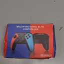 Wireless Switch Controller for Nintendo Switch/Switch 2/Lite/OLED Controller, Switch Controller with a Mouse Touch Feeling on Back Buttons, Extra Switch Pro Controller with Wake-up, Programmable, Turbo Function (Red+Blue)