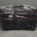 20 In Tool Carrier, Open Top Tool Tote 30 Pockets, Waterproof Tool Bag For Men, Foldable Wide Mouth Electricians Tool Bag, With Stainless Steel Handle and Removable Shoulder Strap