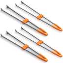 4 Pack 36" Reacher Grabber Tool Lightweight Litter Pick up Sticks Aluminum Rustproof Trash Grabber Garbage Picker Grabber Garden Leaf Cleaning Trash Tong Reaching Assist Tool for Elderly