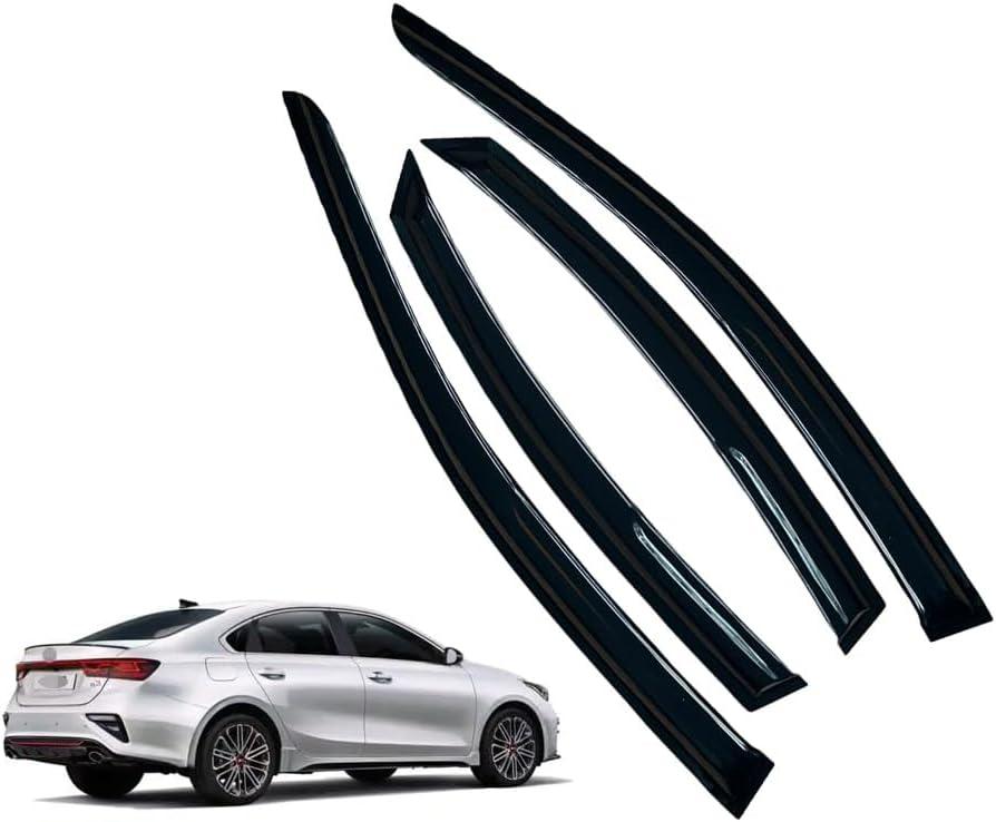 LETINGFAR Window Visors Rain Guards for Kia Forte 2019 2020 2021 2022 2023 2024 Accessories, Wind Deflectors Vent Shades for Kia Forte