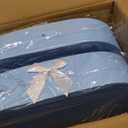 Baby Gift Basket Bassinet Shape Box, 3pc Pack, Floral Sweet Dipped Strawberries, Baby Shower Gender Reveal Party (Blue, 14.3"Lx8.5"Wx3.2"H)