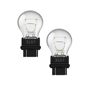 Fugedox 3157 tail/brake light bulb/Turn Signal Bulbs, 12V P27-7W 3000K White, Long Life Miniature Bulb Automotive Brake Lamp Turn signal Lamp, Replacement for Cars,Trucks,SUVs