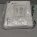 Pizuna Cotton Twin Xl Sheets Set White, 400 Thread Count 100% Long Staple Combed Sateen Cooling Sheets Cotton, 15 Inch Deep Pocket Twin Xl Sheet (White Bedding CottonSheet)