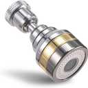 Swivel Faucet Aerator, Dual-function Rotating Kitchen Sink Nozzle, 360 Angle Attachment for Sink Aerator