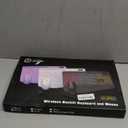 Wireless Keyboard and Mouse Combo - 9 Backlit Effects, RGB, Ergo Wrist Rest, Phone Holder, 2.4G Full Size, Rechargeable, Sleep Mode, KM22 MAX Quiet Set for Computer, PC, Laptop, Mac, Windows- SABLUTE (Classic Black)