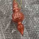 Mifoci 8 Pcs 6 Inch Mercury Glass Finial Christmas Ornaments Hanging Christmas Finials Glass Ornaments Assorted Mercury Decor for Vintage Holiday Xmas Tree Decoration , Copper Orange 