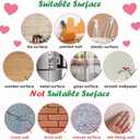 2 Sheets Pink Clouds Stars Wall Stickers, sacinora Art Wall Decals Removable Vinyl Peel and Stick Kids Baby Girl Nursery Bedroom Toddler Room Kindergarten Home Decorations