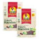 Sun-Maid Organic California Sun-Dried Raisins - (2 Pack) 32 oz Resealable Bag - Organic Dried Fruit Snack for Lunches, Snacks, and Natural Sweeteners, BBD 30/3/2027