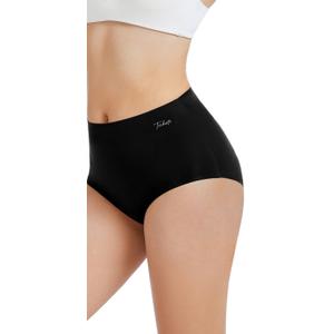 Womens Underwear Seamless Full Coverage Breathable Briefs No Show Silky Stretch High Waisted Ladies Panties 5 Pack M