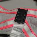 Visinite LED Dog Harness, USB Rechargeable Light Up Dog Vest, 2 Illuminate Modes Glow in The Dark Dog Harness, Adjustable Lighted Pet Harness Light for Night Walking Safety (Pink, XL)