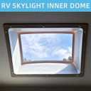 XMK RV Skylight Replacement Inner Dome, 14" x 22" x 2.9" RV Skylight Inner Dome with Clear Window for RV's Campers Food Trucks Shower Roof Opening, Include Screws