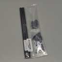 KXLife 2 Pack Mini Short Curtain Rod 12-18 Inch, 1/2" Diameter, French Door Curtain Rod, Small Adjustable Cafe Curtain Rods for Windows with Brackets (Black)