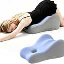 Memory Foam Wedge Pillow Intimacy Couples Pillow, Pregnant Ergonomic Contoured Position Pillow for Sleeping & Reading, Multi-Functional Bed Pillow Back Support Cushion Blue