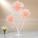 B-COOL Artificial Giant Flowers for Wedding Decoration: Champagne Huge Flowers 5.58 ft Large Silk Flower Faux Floral for Party Reception Arrangements Photographic Props Background Decor