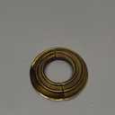 Renovators Supply Manufacturing Escutcheon Plate 3.88 in OD Escutcheon 1.5 in IPS Antique Gold Finish Aluminum Radiator Flange