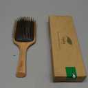 Hair brush for Men and women,Wet Brush with Wooden Handle, Curly Hair brush, Air Cushion Brush, Wooden Paddle for Thick/Thin/Fine, Wet & Dry Styling, Square Large brush