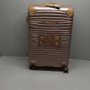 London Fog Chelsea 25" Expandable Spinner, Rose Gold