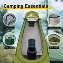 Ann Katy Portable Toilet with Pop Up Privacy Tent,XL Large Portable Toilet for Adults, Outdoor Camping Shower Tents Changing Room Emergency Folding Toilet Tent Kit with Carry Bag for Camping/Hiking