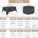 Fitable 8 Pack Round Tablecloths: Stain Resistant Wrinkle Free Circle Table Clothes, Washable Reusable Polyester Table Covers for Wedding Party Birthday Banquet Reception(Black, 120 Inch)