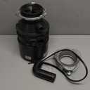 InSinkErator Badger 5 Garbage Disposal with Power Cord, Standard Series 1/2 HP Continuous Feed Food Waste Disposer, Badger 5 W/C, No Size, Black/Gray