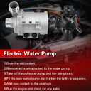 Electric Engine Water Pump with Thermostat Compatible with 228i 328i 528i 428i 328i GT xDrive 428i xDrive 528i xDrive X1 X3 X4 X5 Z4 Replace 11517604027 11537633477