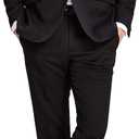 Kenneth Cole Men's Performance Fabric Tuxedo, Formal Suit for Black Tie, 42, Black